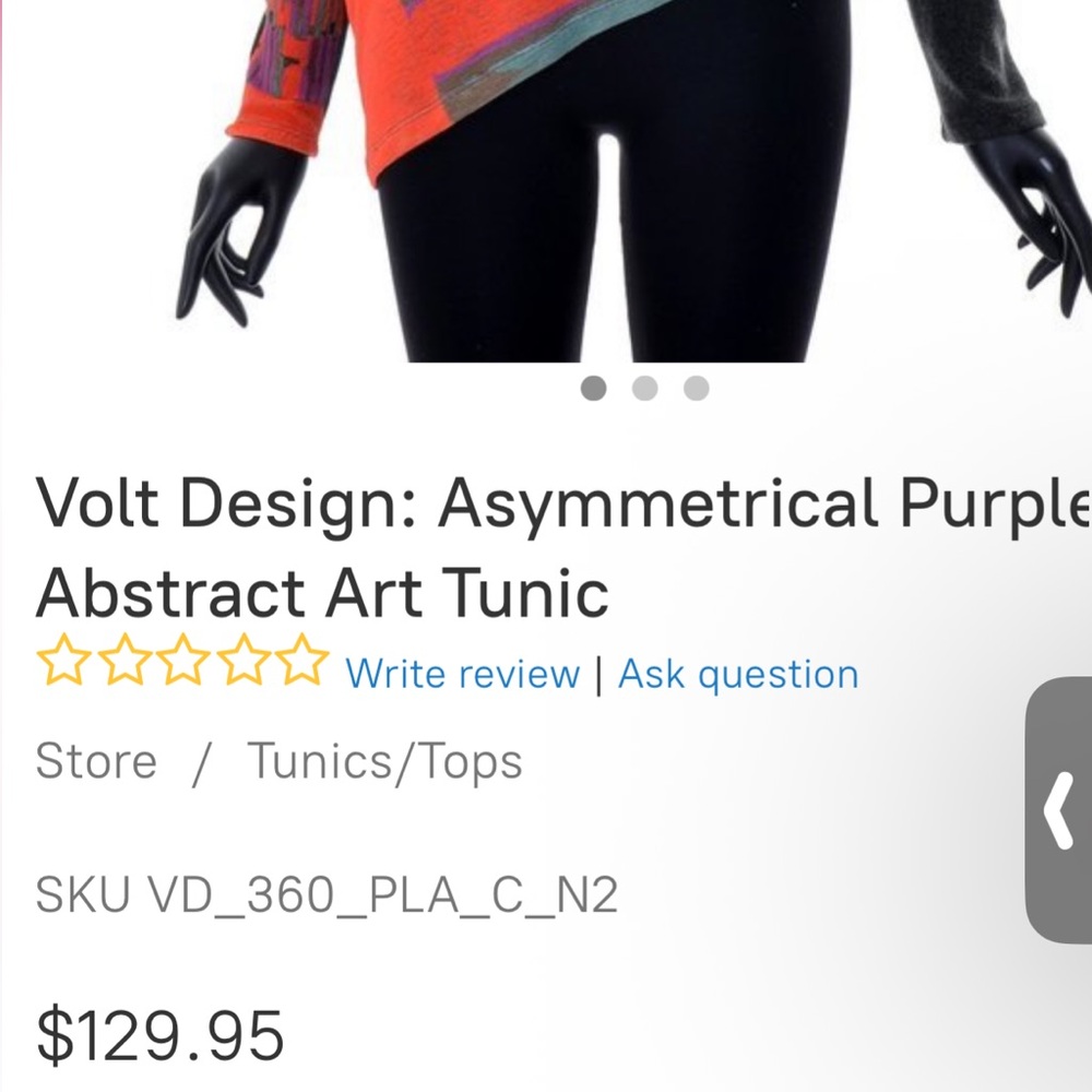 VOLT Vintage lightweight color block stretch face image asymetrical Small - Picture 14 of 15